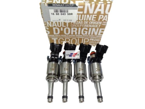 Iniezione carburante, set di 4 pezzi, originale 166004350R Clio 4 Captur  1.2TCE