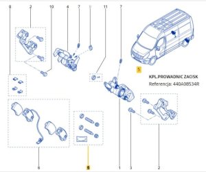 Kit riparazione pinze freno R Master 3 - Anteriore/Posteriore  440A00024R