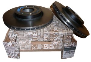Disco freno anteriore completo originale 7701207795 Clio 3