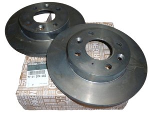 Dischi freno anteriori completi originali 7701204282 Megane