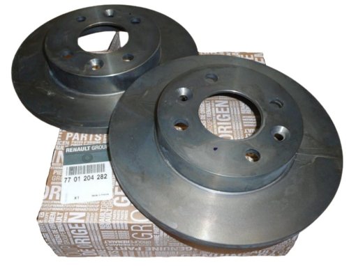 Dischi freno anteriori completi originali 7701204282 Megane