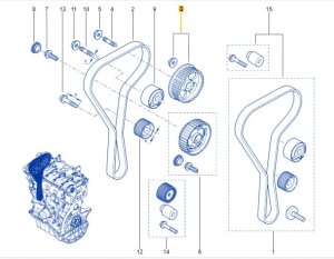 Pignone 1302400Q0D Espace 4 Megane Originale
