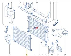 Condensatore aria condizionata 2.0DCI Valeo 8200411148 Nuovo ricambio Renault Trafic 2