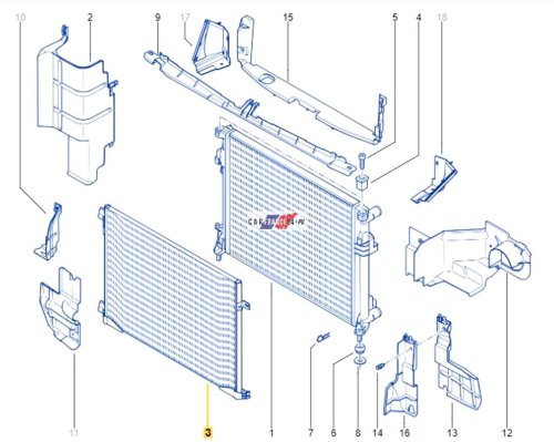 Condensatore aria condizionata 2.0DCI Valeo 8200411148 Nuovo ricambio Renault Trafic 2