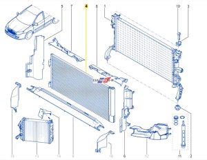 Condensatore climatizzatore NRF 921100002R Laguna 3