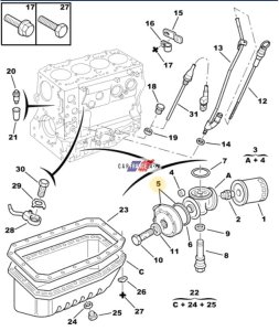 Radiatore olio 98480768 Jumper, Boxer  2.8HDI Originale