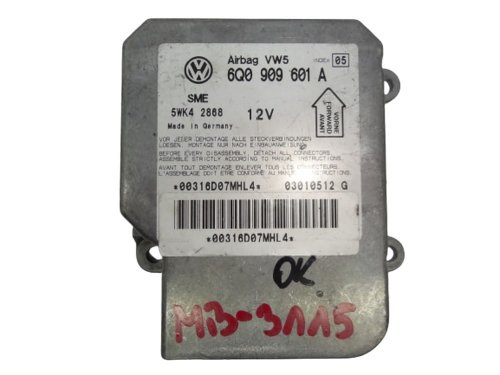 Modulo sensore AirBag Volkswagen 6Q0909601A