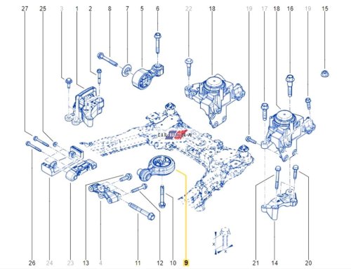 Cuscino motore Renault Koleos 2 2,0 Dci 4x4  113604BD0A
