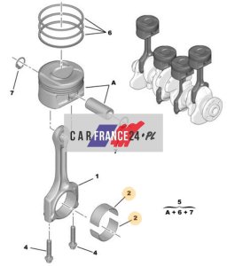Cuscinetto albero motore Peugeot Citroen 1.6  0606AF