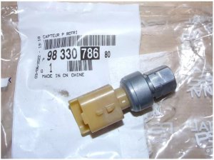 Sensore di pressione dell'aria condizionata 9833078680 Nuovo OE PSA C2