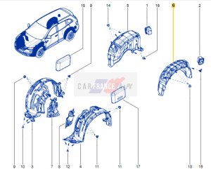 Passaruota posteriore sinistro 767495379R OE Renault Koleos II 2019