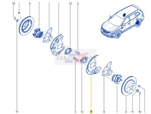 Copertura freno posteriore  441614282R OE Renault Koleos 2