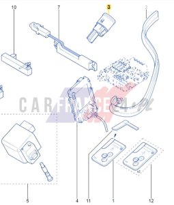 Interruttore Start/Stop 2515000QAD Nuovo OE Renault Laguna 3 Megane 2