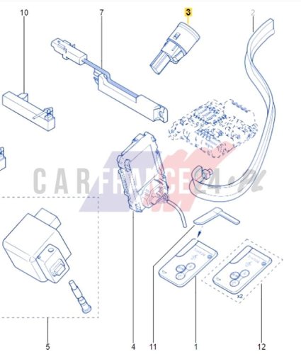 Interruttore Start/Stop 2515000QAD Nuovo OE Renault Laguna 3 Megane 2