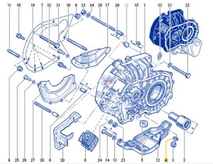 Rondella per cambio 3220700Q0B Nuova OE Renault