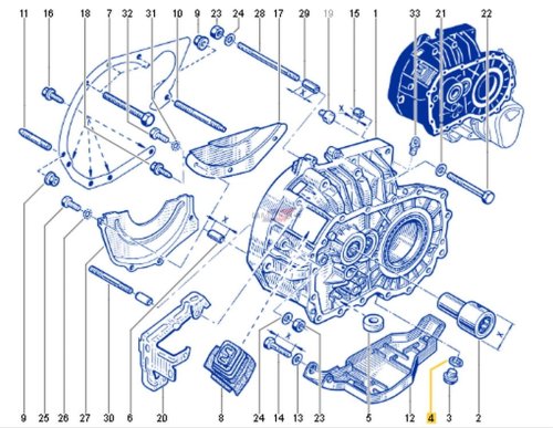 Rondella per cambio 3220700Q0B Nuova OE Renault