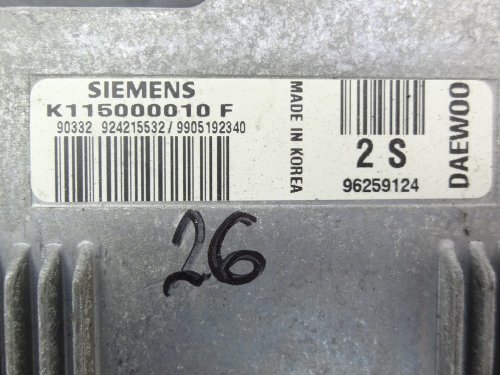 Controller motore Daewoo Matiz K115000010F  96259124