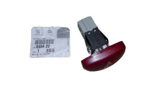 Interruttore luci di emergenza 655422 Nuovo originale Citroen Peugeot Xsara Picasso