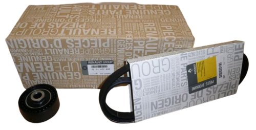 Set cinghia trapezoidale 1,2 7701477537  Nuovo originale Renault Twingo