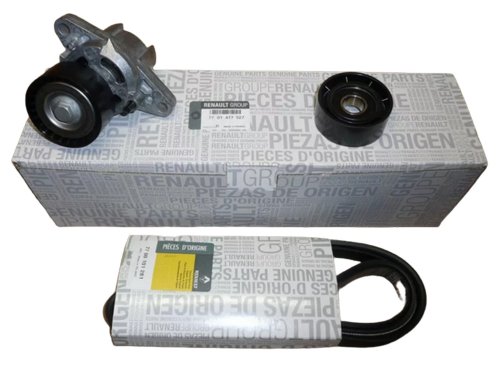 Set cinghia trapezoidale 1,4/1,6 7701477527 Nuovo originale Renault Clio II