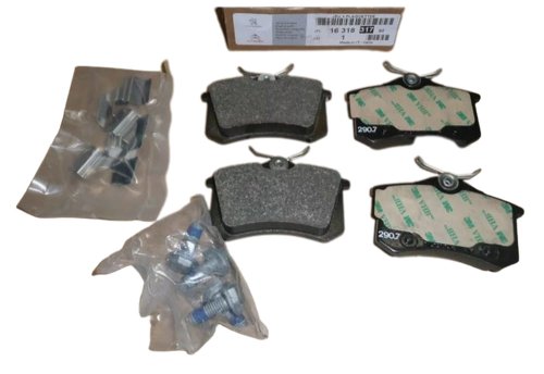 Pastiglie freno posteriori 1631831780 Nuove originali Citroen Peugeot C3