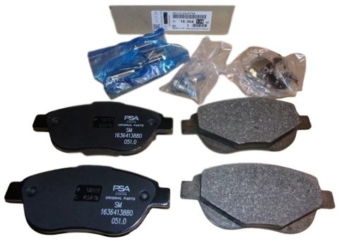 Pastiglie freno anteriori 1636413880 Nuove originali Citroen Peugeot Xsara II