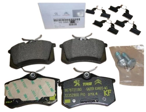 Pastiglie freno posteriori 1608681580 Nuove originali Citroen Peugeot C4 II
