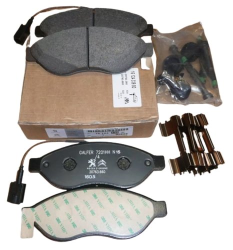 Pastiglie freno anteriori 1647863980 Nuove originali Citroen Peugeot Jumper III