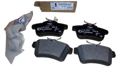Pastiglie freno posteriori 1647873880 Nuove originali Citroen Peugeot C4 II