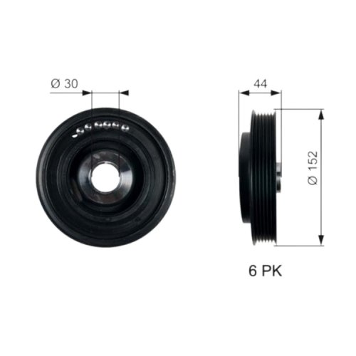 Puleggia dell'albero motore 2,5 DCI 1230300Q0D Nuova OE Renault Master II