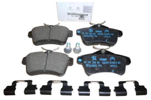 Pastiglie freno posteriori 1608681680 Nuove OE PSA C4 II