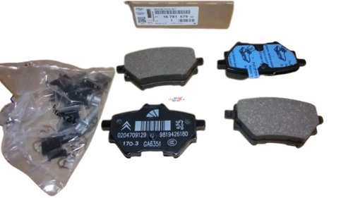 Pastiglie freno posteriori 268 mm  1678167980 Citroen C4, Picasso, Peugeot 308, 3008 Originali