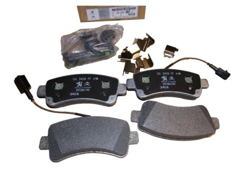 Pastiglie freno posteriori 1612434080 Citroen Jumper 3 Peugeot Boxer 3 Originali