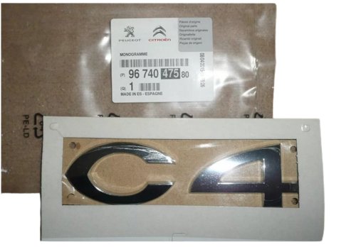 Emblema 9674047580 Citroen C4 Picasso Originale