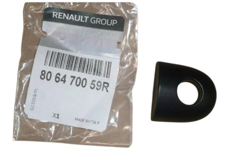 Copertura maniglia Renault 806470059R Nera con foro per chiave Originale