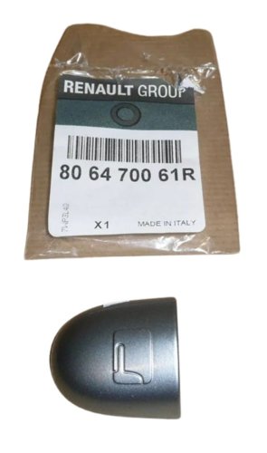 Copertura maniglia Renault 806470061R Argento Senza foro per chiave Originale