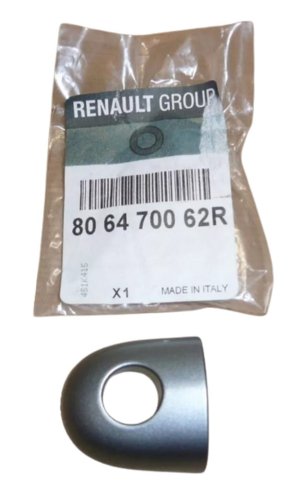 Copertura maniglia Renault 806470062R Argento con foro per chiave Originale