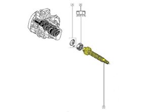 Albero del cambio JH3 6001548614 Nuovo OE  Renault Clio III Twingo