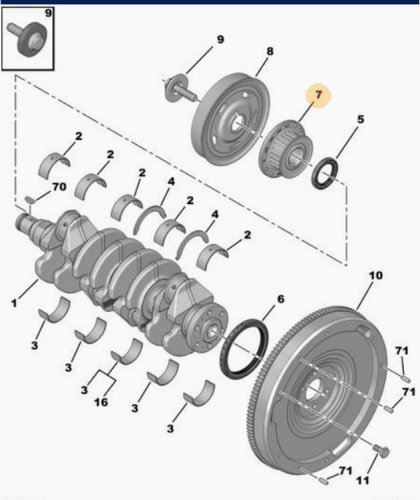 Pignone 1,4  1.6 e-HDI 8v 9810701080 Citroen Peugeot Ford Volvo