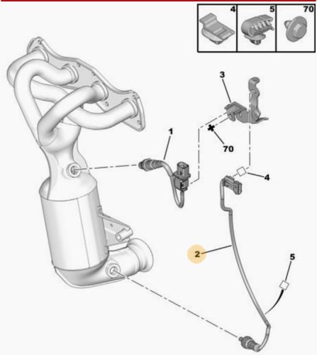 Sonda Lambda 1.4 1.6 VTI Citroen Peugeot  V754896180