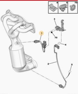 Sonda Lambda 1618V0 1.4 1.6 VTI Citroen Peugeot