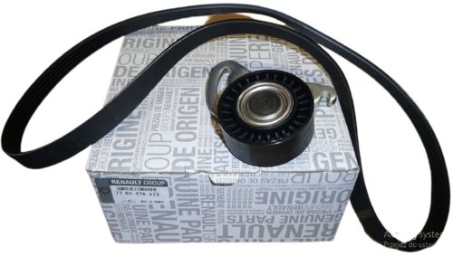 Cinghia trapezoidale completa Clio 3 Kangoo Modus 7701476473
