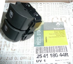 Pulsante di apertura/chiusura finestrino 254118044R Renault Clio IV Originale