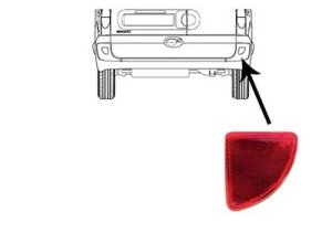 Catadiottro destro posteriore  2655400QAD Nuovo OE Renault Kangoo