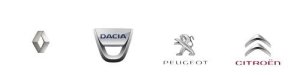 Set di tappetini in gomma 749026630R Renault Laguna III Originale