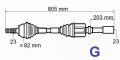 Półoś Napędowa Prawa 8200184199  Renault Megane II 2.0 16V Oryginał (1).jpg