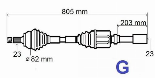 Semiasse motore destro 8200184199  Renault Megane II 2.0 16V Originale