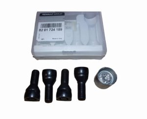 Viti Ruote 8201724189 Kit antifurto Renault Originale Nuovo