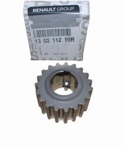 Ruota inferiore della distribuzione 130211210R Renault 1.4 16V, 1.6 16V Originale Nuova
