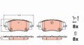Klocki Hamulcowe Przód 1681371180 Peugeot 208 II 2008 II Oryginał Nowy